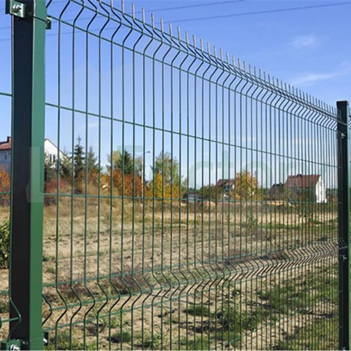3D PVC Coated Curved Welded Wire Mesh Security Fence