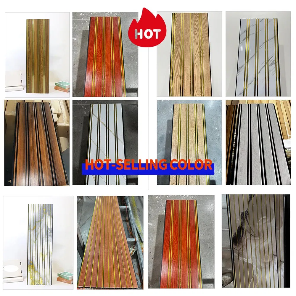 Lightweight Slatted Ceiling/Walll Popular Model Eco Friendly PVC Fire-Retardant Interior Decoration
