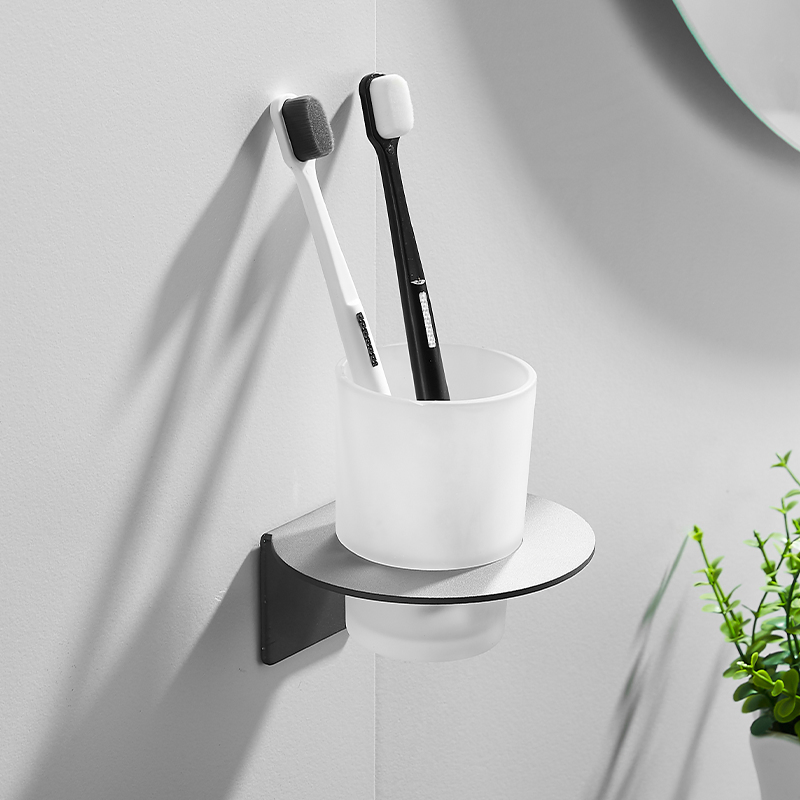 Black High Quality Aluminum Use 3m Stickers Tumbler Holder Cup