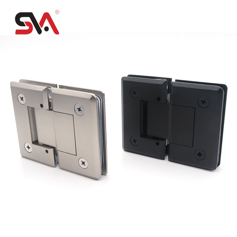 Modern Bathroom Space-Saving 180 Degree Adjustable Solid Brass Shower Hinge