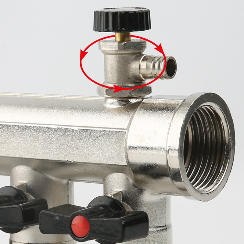 Sanipro Hydronic Distribution Control Valve Water Separator Ss Brass Manifolds with 2-12 Ports Heating Systems & Parts