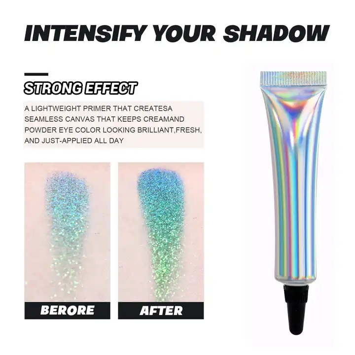 Private Label Vegan Eye Primer Cosmetics Glitter Glue Eyeshadow Base Primer