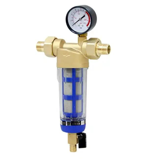 Reusable 40 Micron Whole House Reverse Osmosis System Prefilter with Auto Clean Water Filter Cartridge