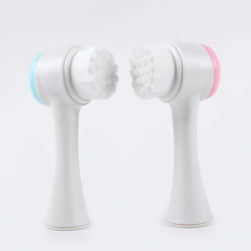 Facial Washing Artifact Manual Facial Brush Facial Clean Sing Brush Black Head Brush Double-Sided