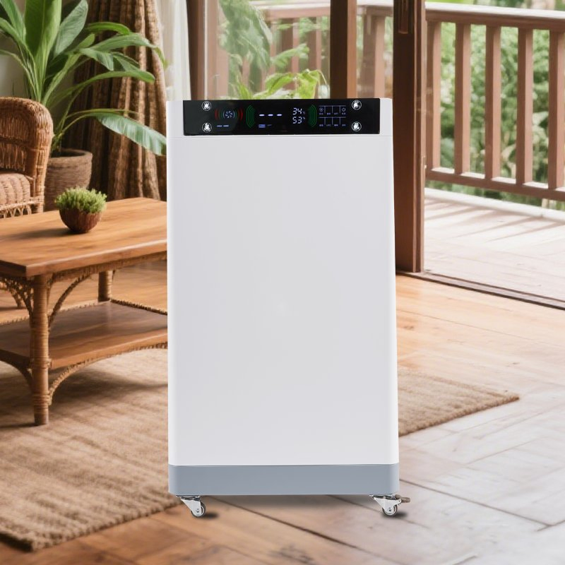 Google Home Alexa UVC Air Purifier for Large Rooms with HEPA Filter