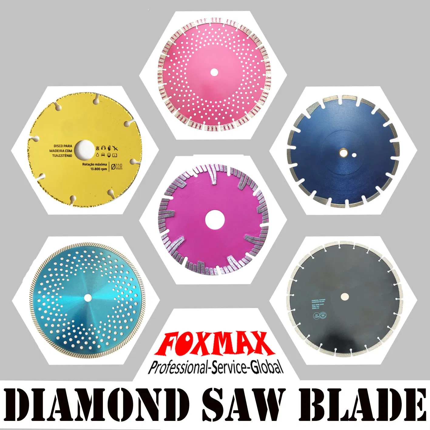 Sharp Durable Diamond Concrete Cutting Saw Blades (FM-DSB09)