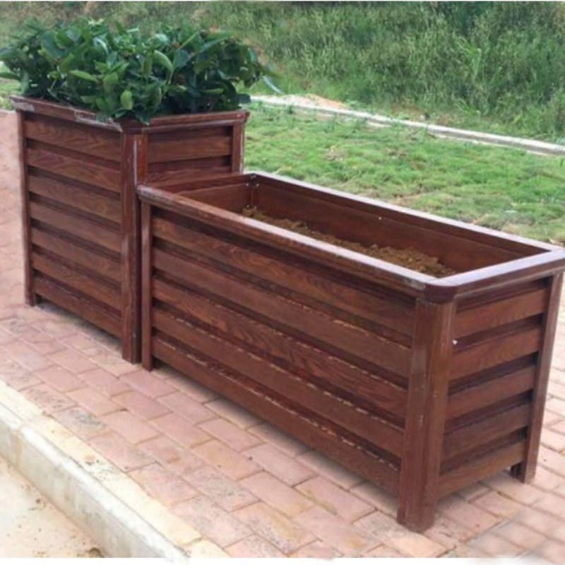 Outdoor WPC Flower Pot for Garden Planter