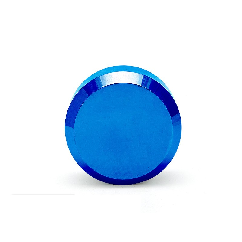 Blue High Quality 73mm Round Steel Hockey Puck Lock Hidden Shackle Padlock Puck Lock