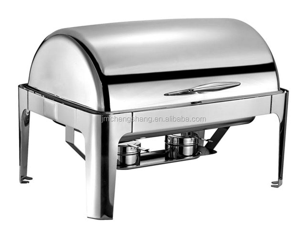 Luxury Supply 9L Stainless Steel Gold Plating Chafing Dishes Hot Pot Sets Buffet Food Warmers