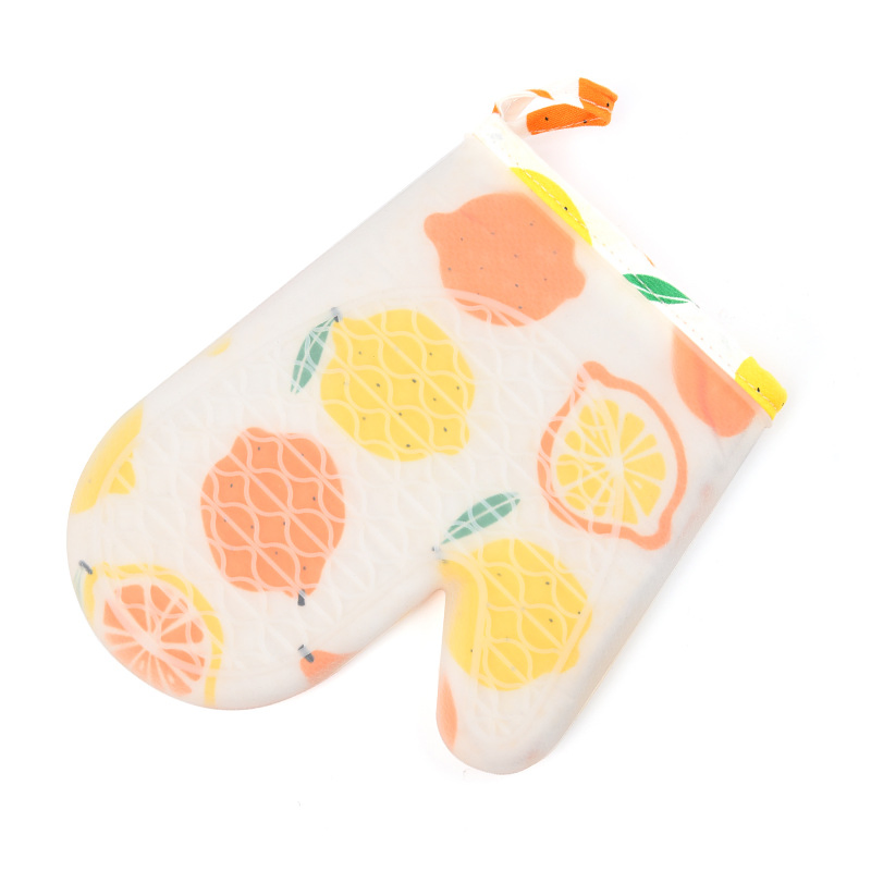 Kitchen Oven Mittens Silicon Heat Resistant Grills BBQ Gloves Waterproof Oven Mitts