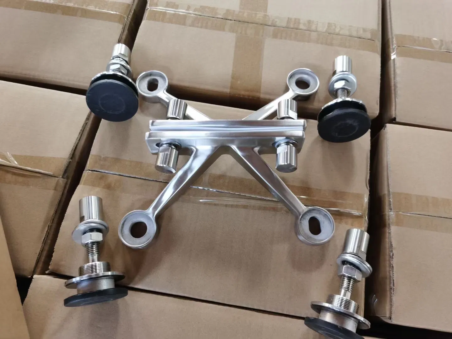 Casting Curtain Wall in Metal Stainless Steel Glass Spider Accessories