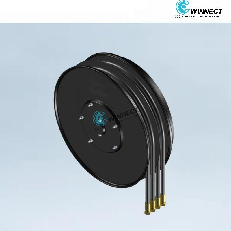 Гидравлическая кабельная катушка с автоподмоткой для автовышек