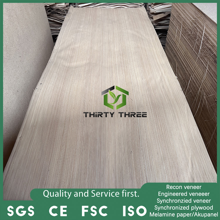 Decorative Factory Direct Sale Veneer Timber Recon Poplar Wood Veneer with High Quality