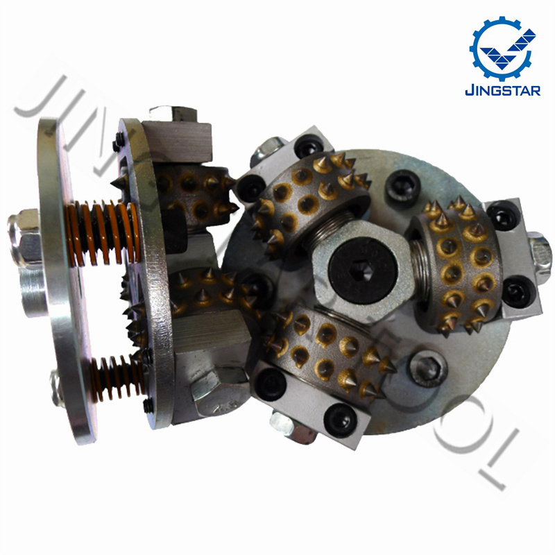 5 Inch Tungsten Star Roller Double Plates Bush Hammer Tool