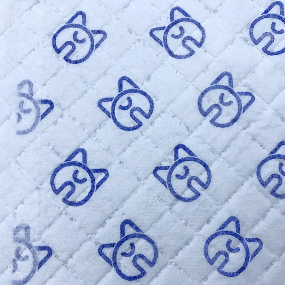 Blue Breathable Non-Woven Fabric High Absobent Pet Pads