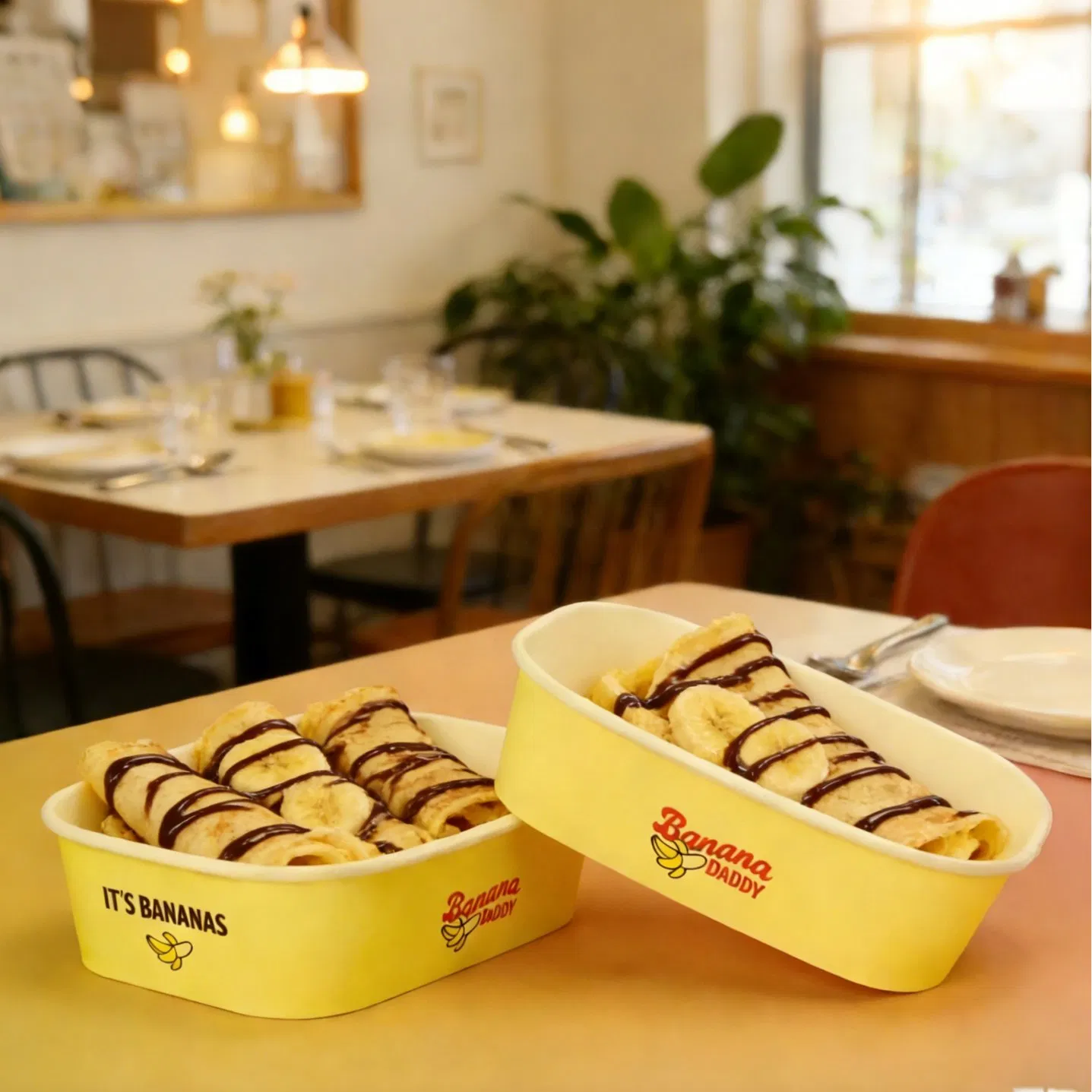 Custom Printed Logo Disposable Kraft Paper Salad Bowl for Food Packaging