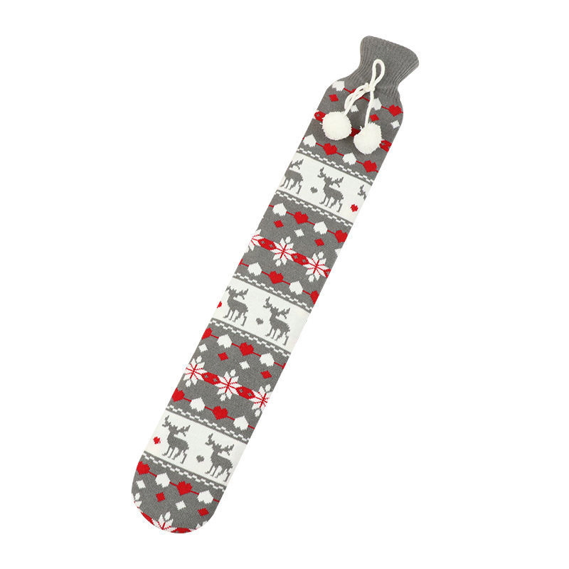 Hot Selling Hot Water Bag for Pain Relief Long Rubber Hot Water Bottle with Cover