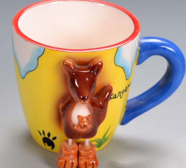 3D Animal Cartoon Shape Ceramic 210-300ml Coffee Mug