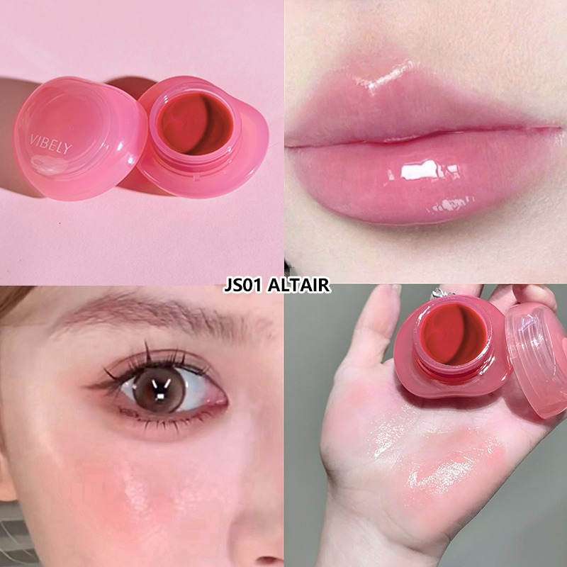 Canned Jam Lipgloss Moisturizes Mirror Non-Stick Cup Water Light Glossy Jelly Lip Gloss
