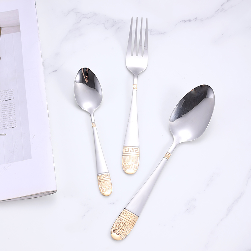 Factory Custom Creative Handle Stainless Steel Fork and Spoon