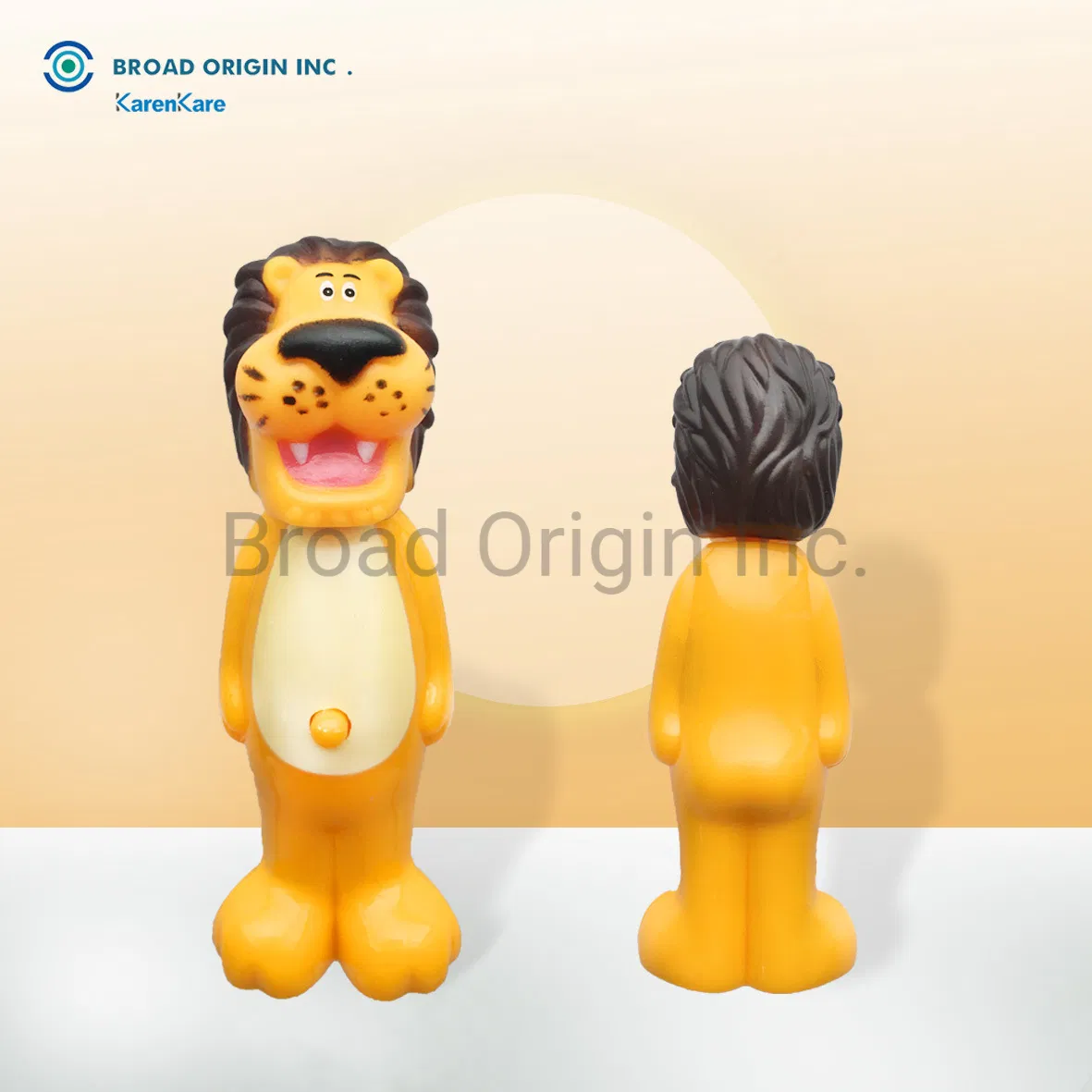 BPA Free Unique Lion Character Head Funny Kids Toothbrush Animal Shape