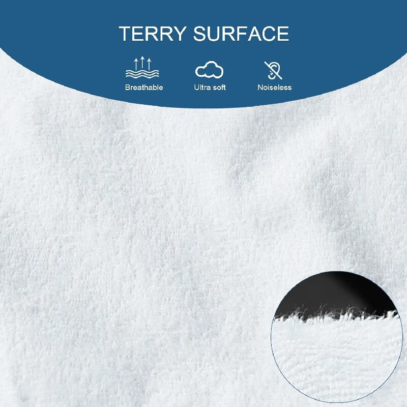 High Quality Washable Mattress Pad Terry Surface Breathable Mattress Cover