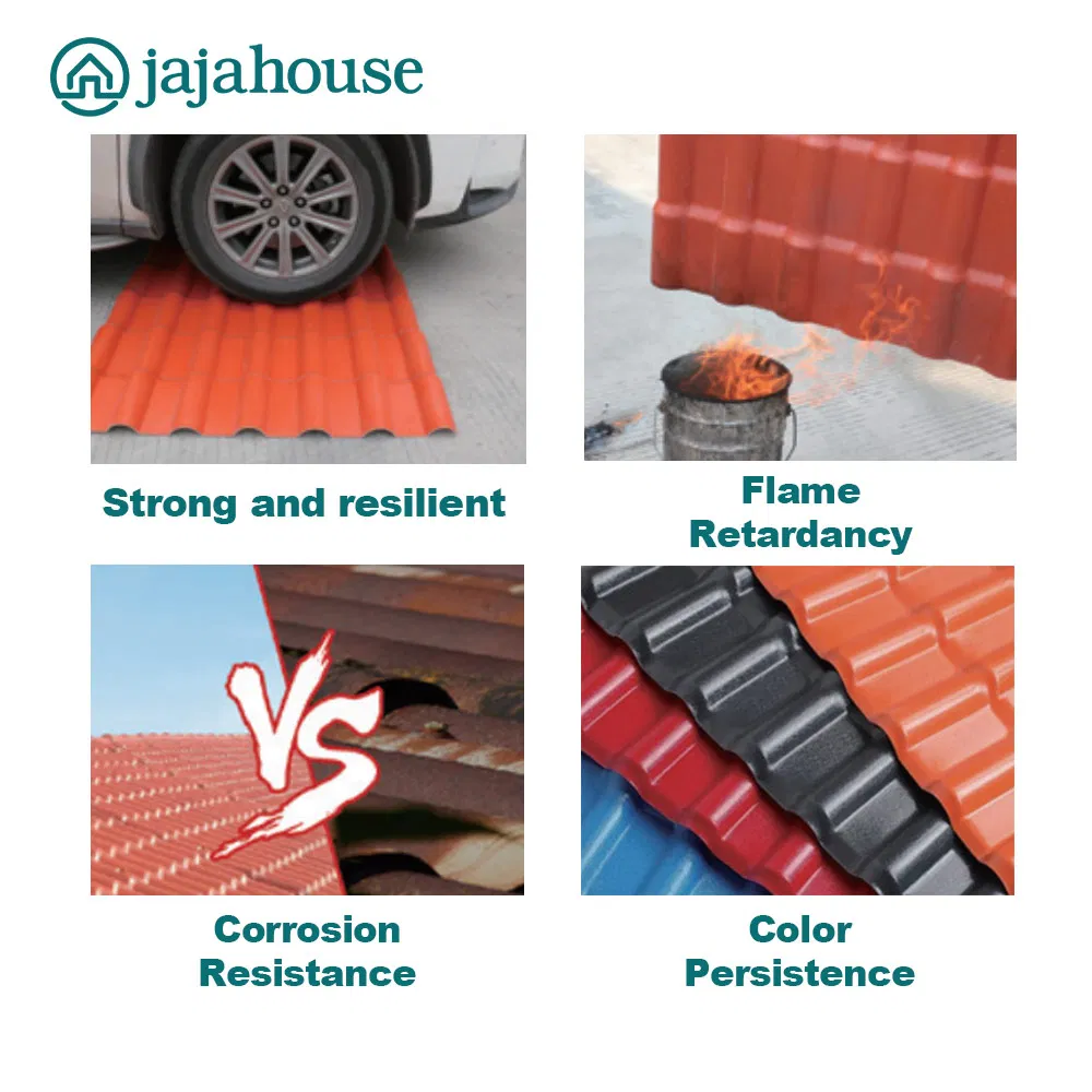 Tiles Thatched Metal Building Roofing Materials Resin ASA Sheet Car Parking Roof Shingles Panel Roof Tiles