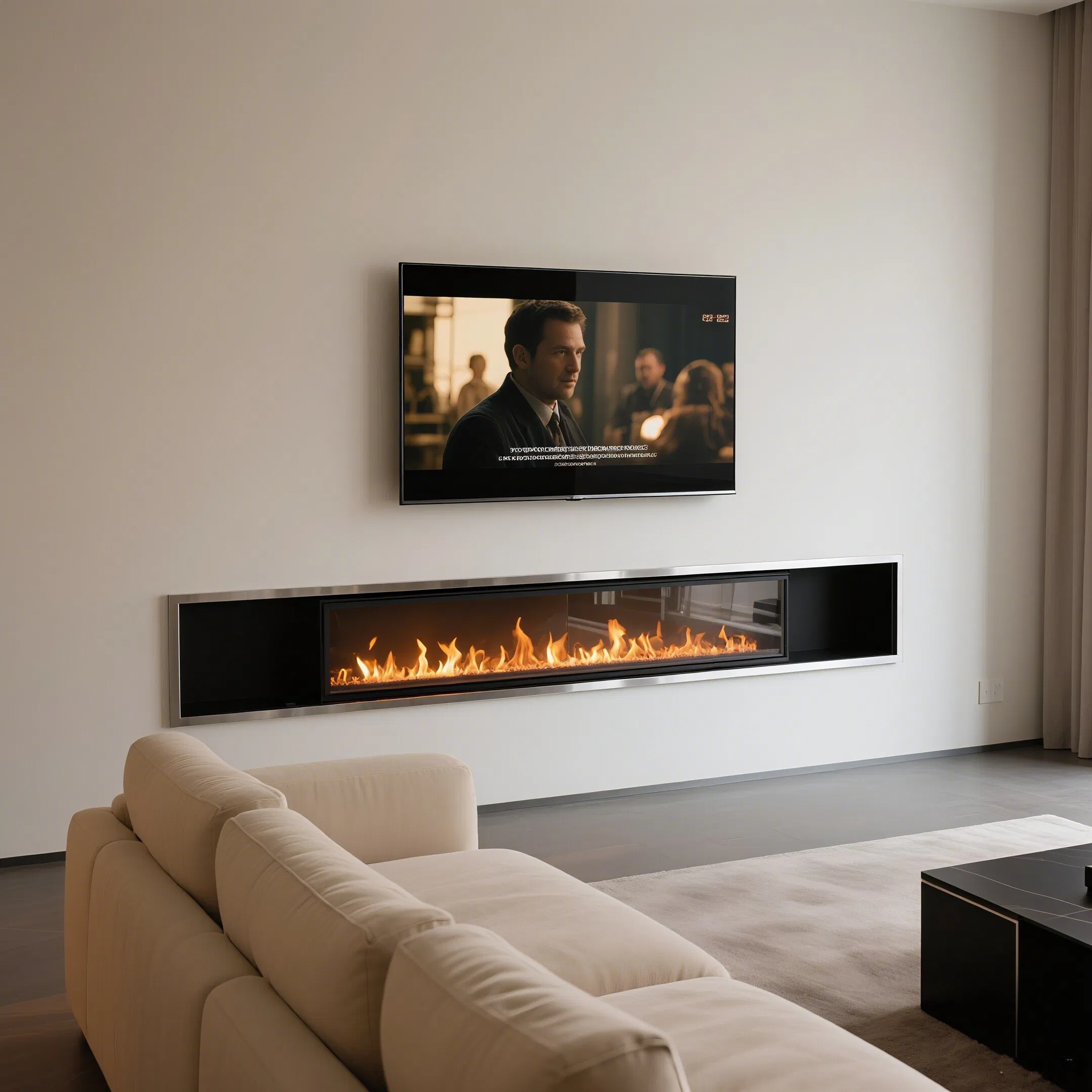 High Quanlity Modern 80 Inch Energy Efficient Electric Fireplace