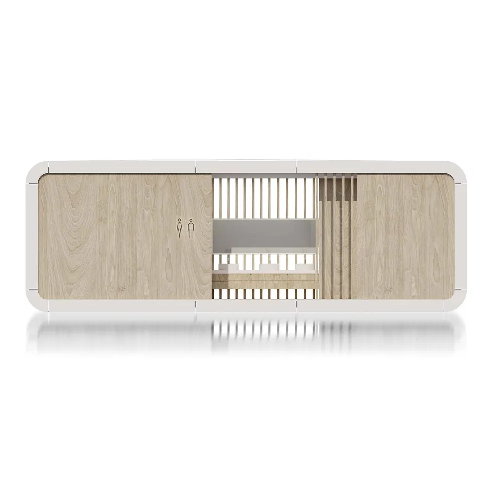 Economic Modular Prefabricated House Manufacturing Long Lifespan T1 Portable Modular Toilet