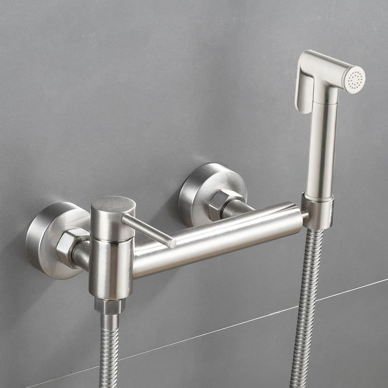 Wall Mounted Muslim Shower Faucet Toilet Jet Handheld Spray Bidet Faucet