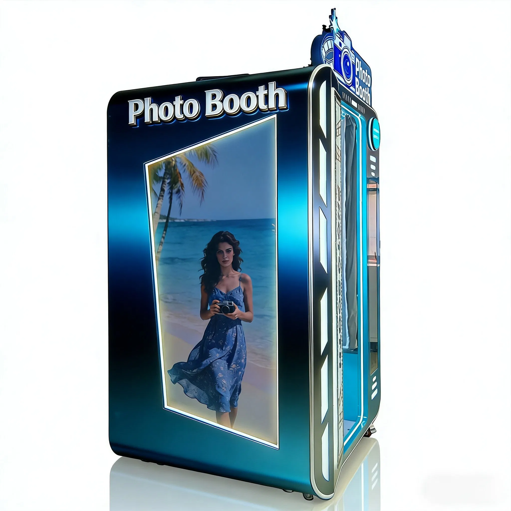 New Arrival Instant Selfie Portable Vintage Automatic Ai Photo Booth Vending Machine with Printer