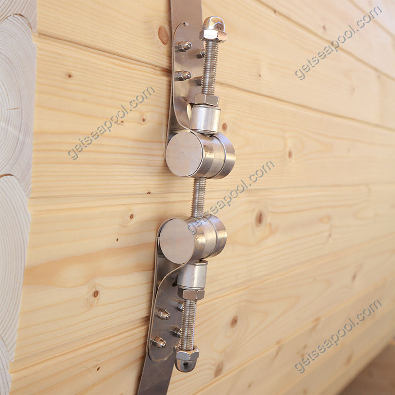 Бочкообразная сауна из хемлока и кедра для улицы