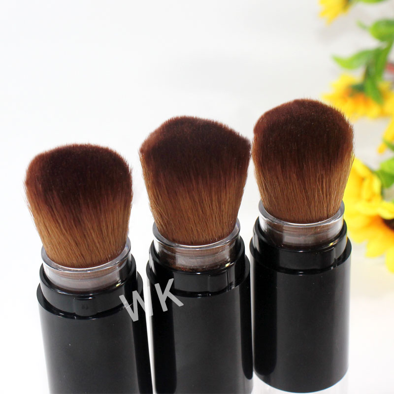 Portable Type Synthetic Cosmetics Loose Powder Brush with Container