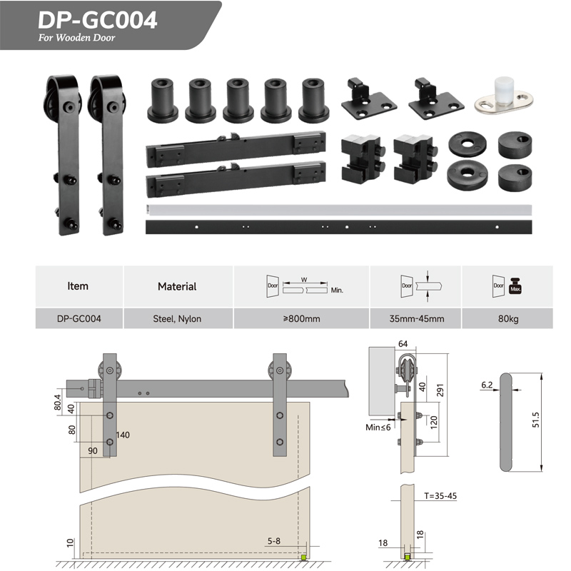 Barn Door Hot Sale Style for Australia, America, Canada and European Door Hardware System