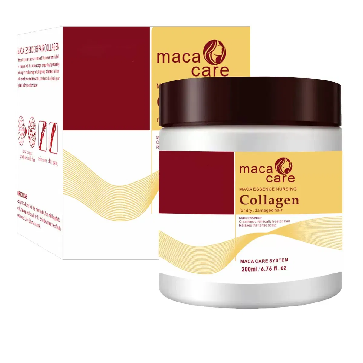 Private Label with Pure Argan for Hair Smoothing Keratin Hair Mask for Moisture Repair Damaged Hair