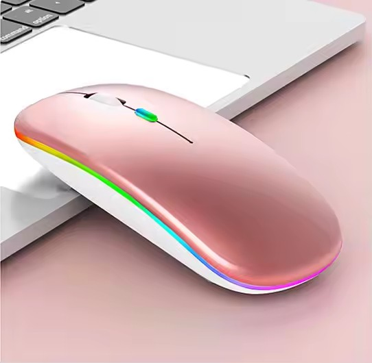 New Hot silent Wireless Rechargeable Ergonomic LED Mouse for Office Laptop PC