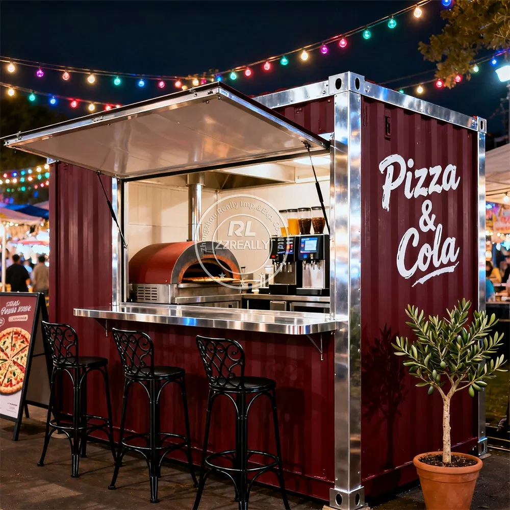 New Container Bar Restaurant Mobile Kitchen Shipping Container Restaurant Customizable Coffee Shop Food Snack Coffee Bar for Sale