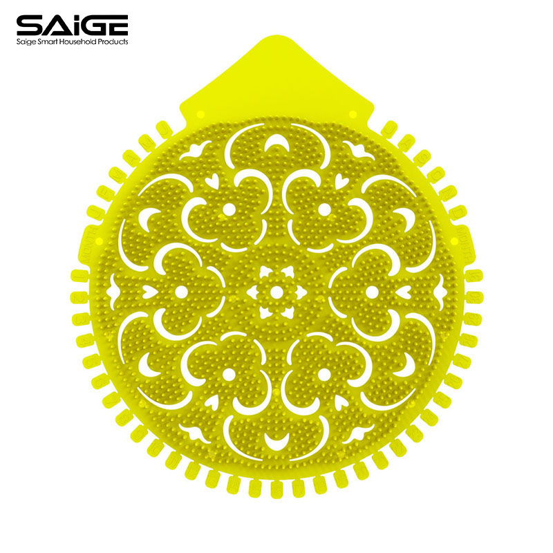 Saige Lemon Fragrance Plastic Anti Splash Toilet Urinal Screen Mat