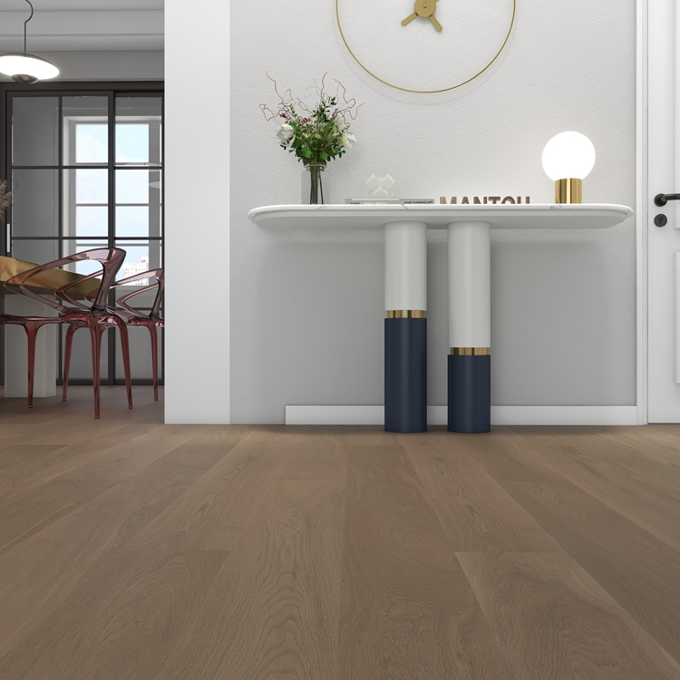 Sophisticated Luxury Parquet Flooring - Engineered Wood Brushed Oak