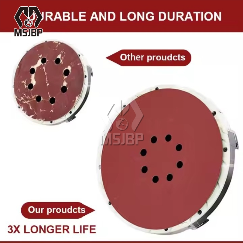 Шлифовальный диск 5 дюймов, 8 отверстий, красный