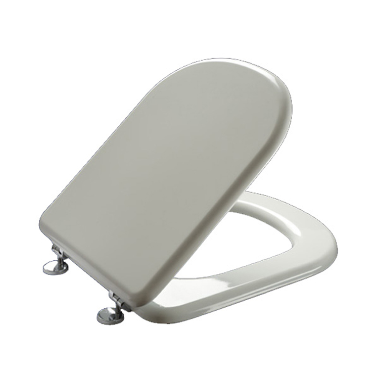 Sanipro Top Fixing Ovu Type Household Thickened Slow Drop Sitting Toilet Lid Universal PP Plastic Toilet Seat Cover for Bathroom