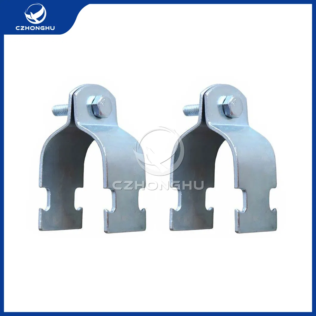 Czhonghu Handrail Support China Wholesaler Easy Adjustment High Precision Zinc Plated Conduit Strut Clamp