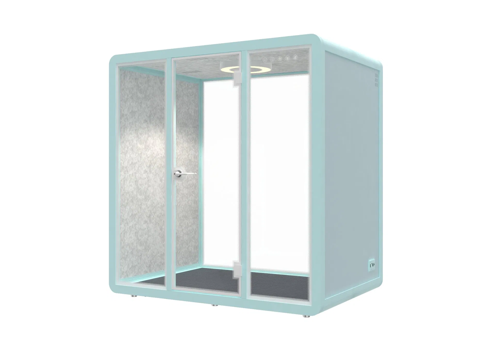 Office Soundproof Meeting Room for Focused Tasks with Tempered Glass Durability and Safety