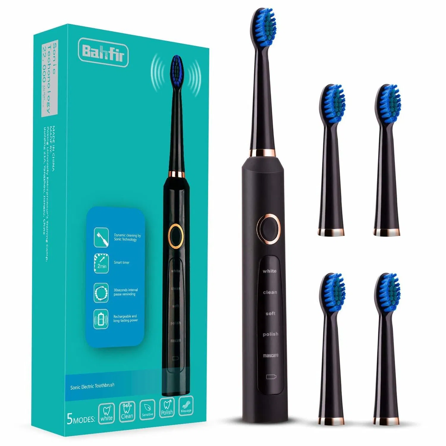 Professional China Manufacturer's Ipx7 Waterproof Electric Toothbrush for Adults with CE Certificate