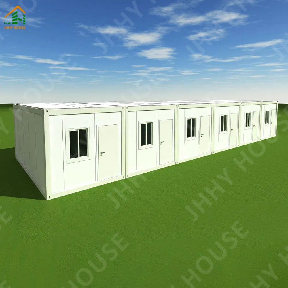 Foldable Prefabricated Homes 20FT Office Folding Container House with Bathroom