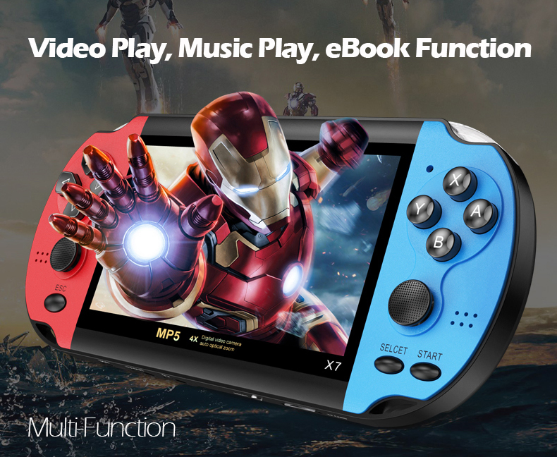 Портативная консоль X7 4.3 дюйма для GBA, NES, SNES