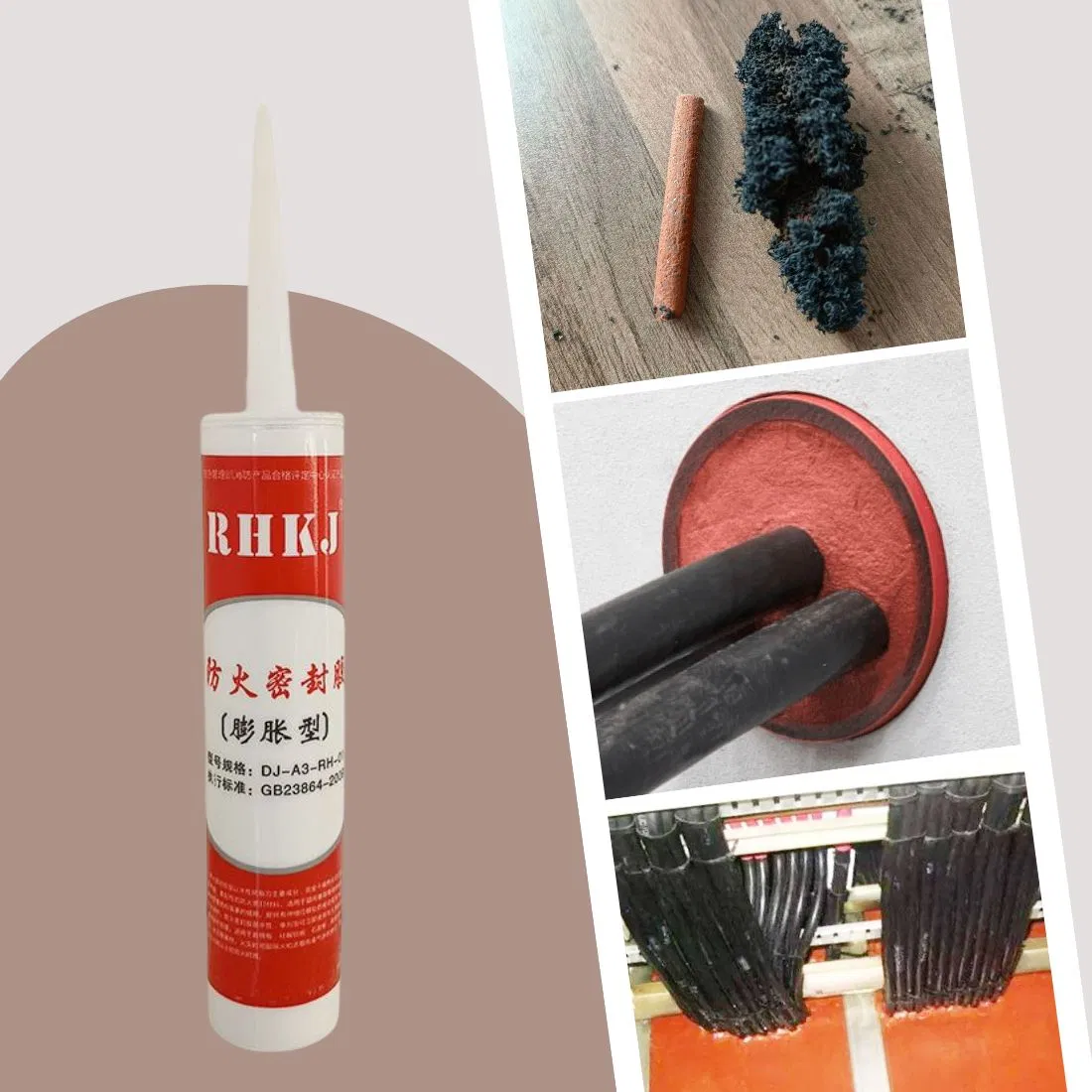 Intumastic Fire Resistant Acrylic Sealant for Wall Cable Hole Sealing