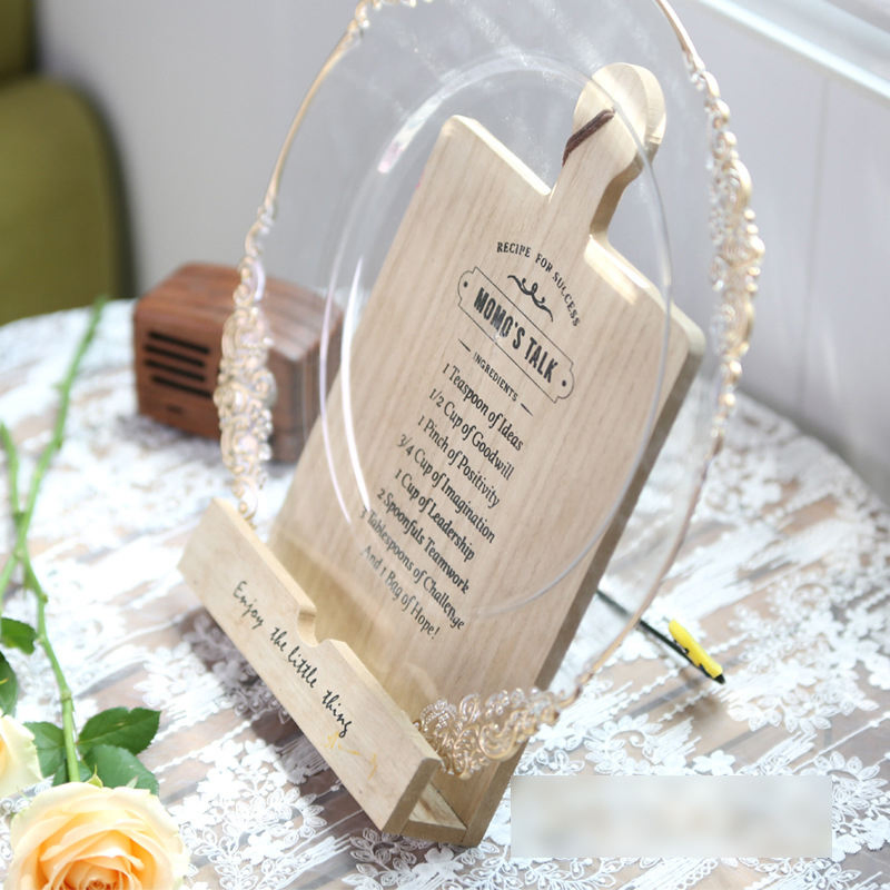 Clear Plastic Wedding Plates with Gold Silver Patterned Trim Design