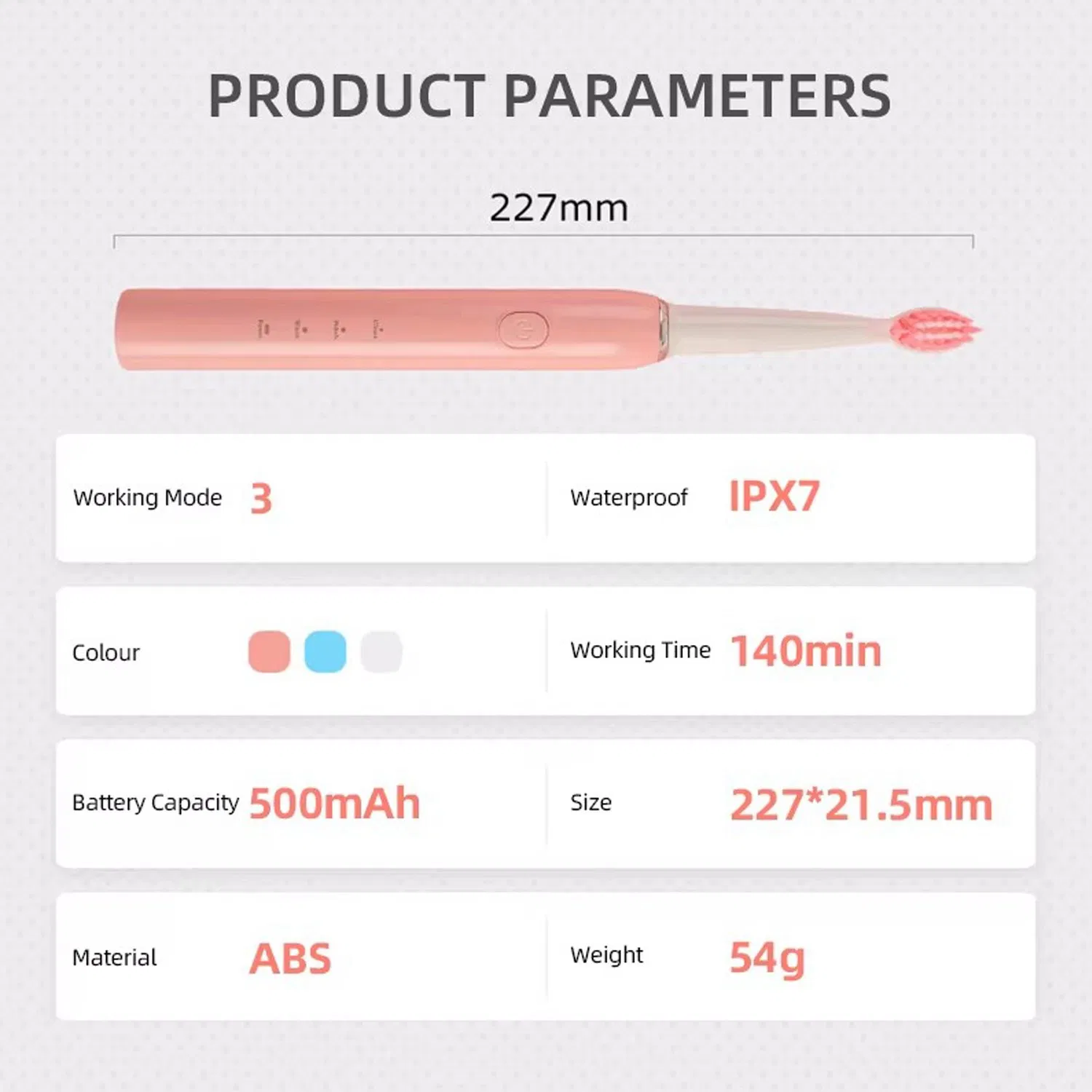 OEM Customized Logo Ipx7 Waterproof Travel Adult Electric Toothbrush