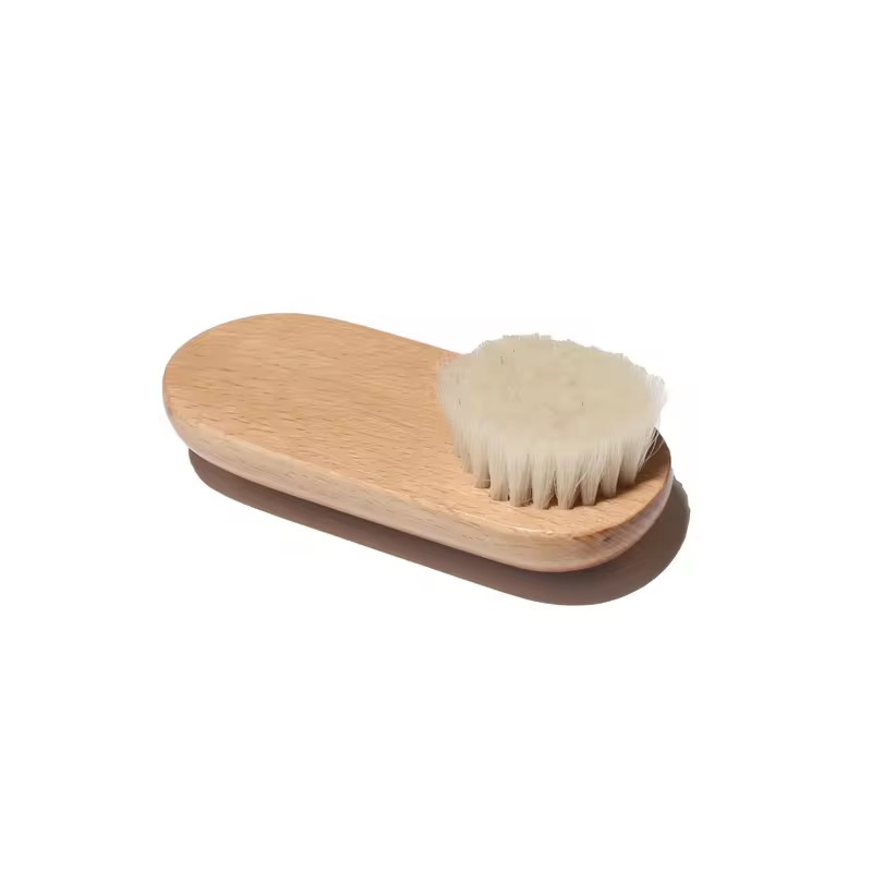 Eco-Friendly Beech Wood Handle Sisal Bristle Nail Cleaning Brush